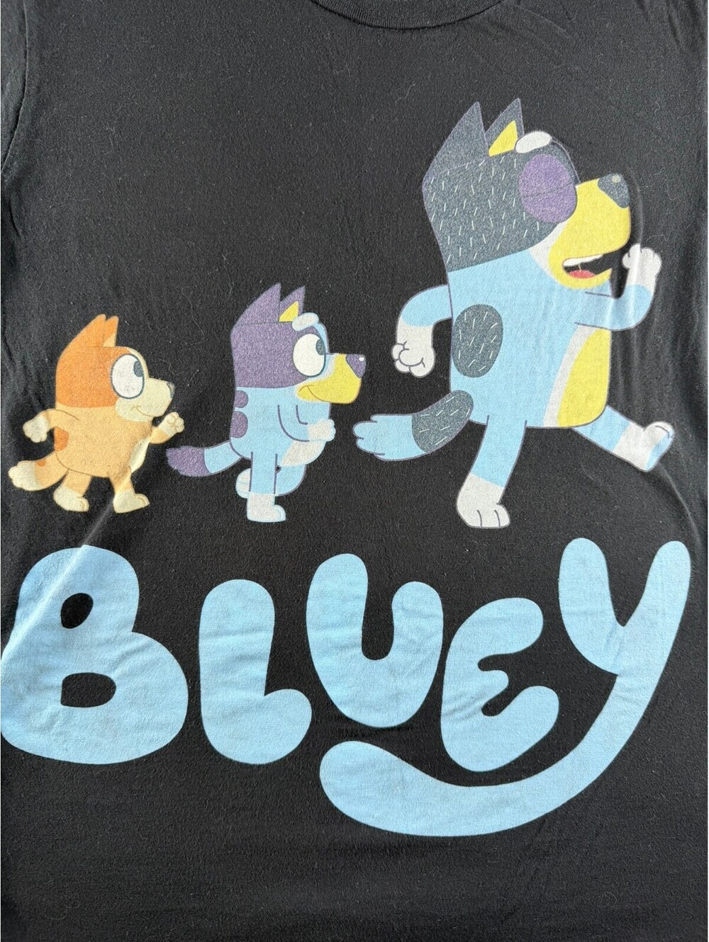 Bluey Graphic T Shirt Black Men's Size M